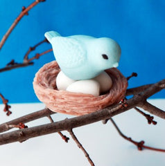 Blue Bird Nest Soap Set