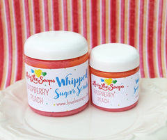 Raspberry Peach Whipped Sugar Scrub
