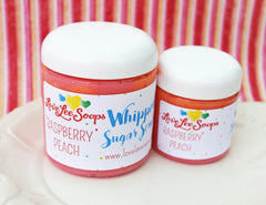 Raspberry Peach Whipped Sugar Scrub