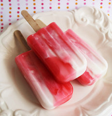 Cherry Vanilla Swirl Ice Cream Soap Pop