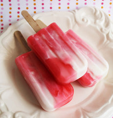 Cherry Vanilla Swirl Ice Cream Soap Pop