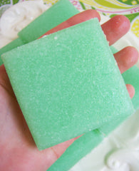Mint Solid Sugar Scrub Soap Bar