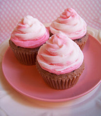 Strawberry Swirl Cupcake Soap