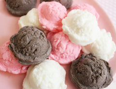 Neapolitan Mini Ice Cream Scoop Soap Set
