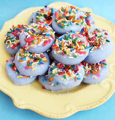 Mini Blue Sprinkle Doughnut Soap Set