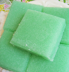 Mint Solid Sugar Scrub Soap Bar