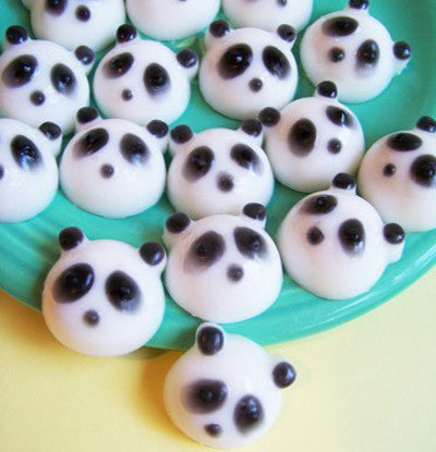 Lime Panda Bear Soap Set