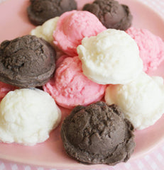 Neapolitan Mini Ice Cream Scoop Soap Set