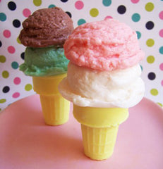 Double Scoop Ice Cream Cone Soap