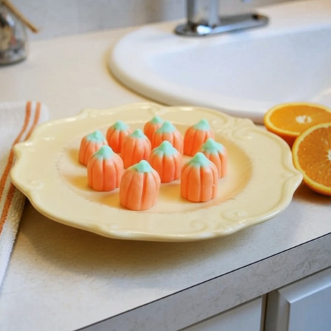 Candy Corn Pumpkin Soap Set