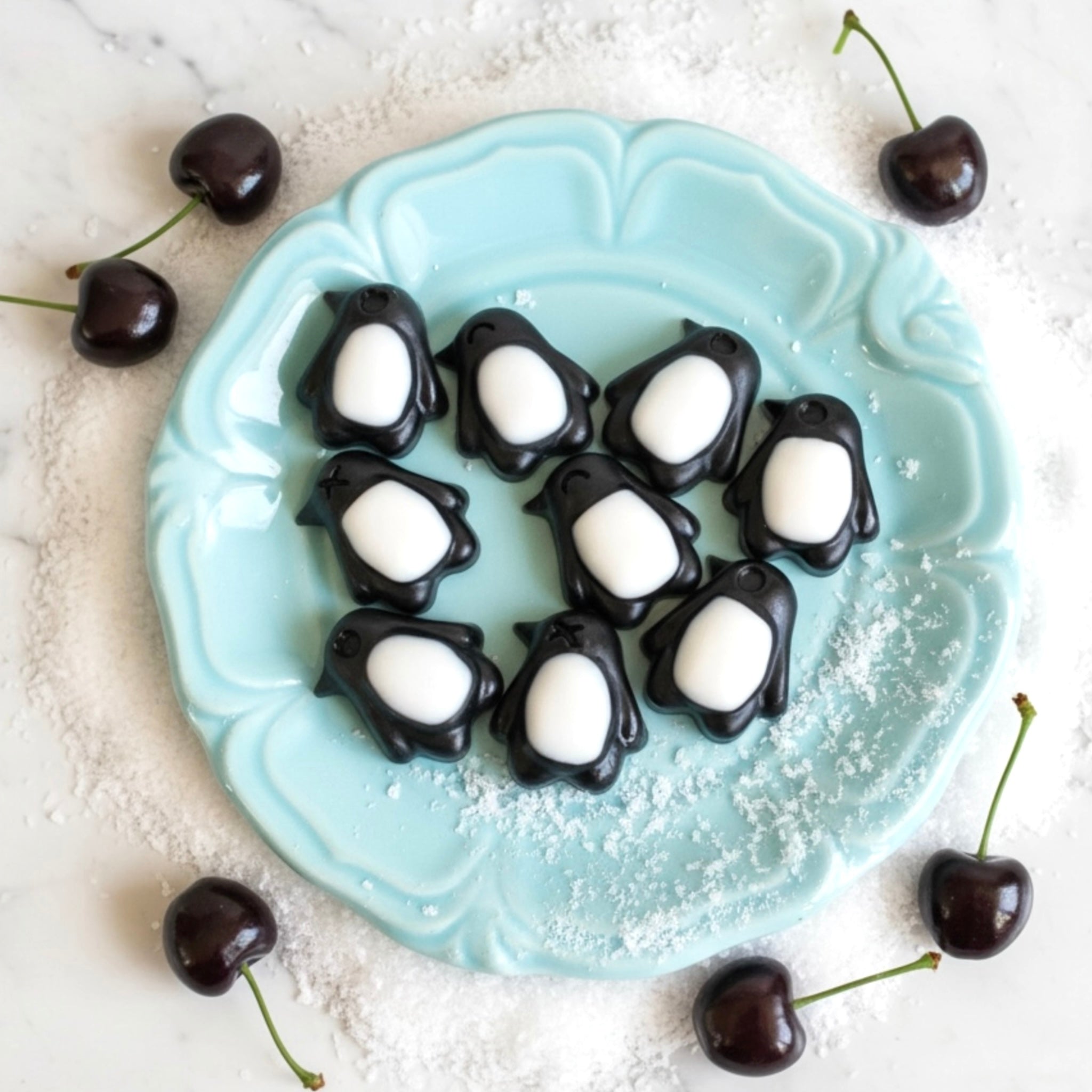 Black Cherry Penguin Soap Set