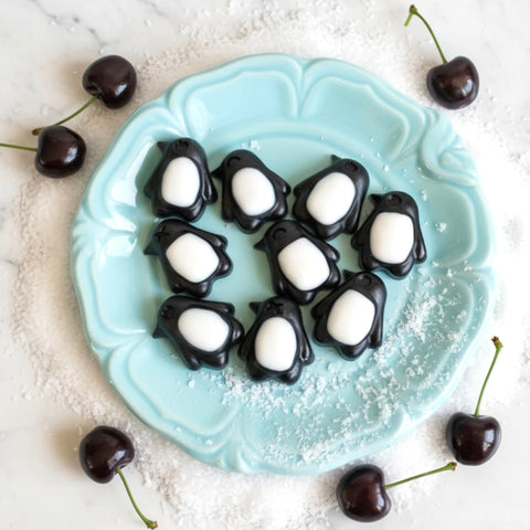 Black Cherry Penguin Soap Set