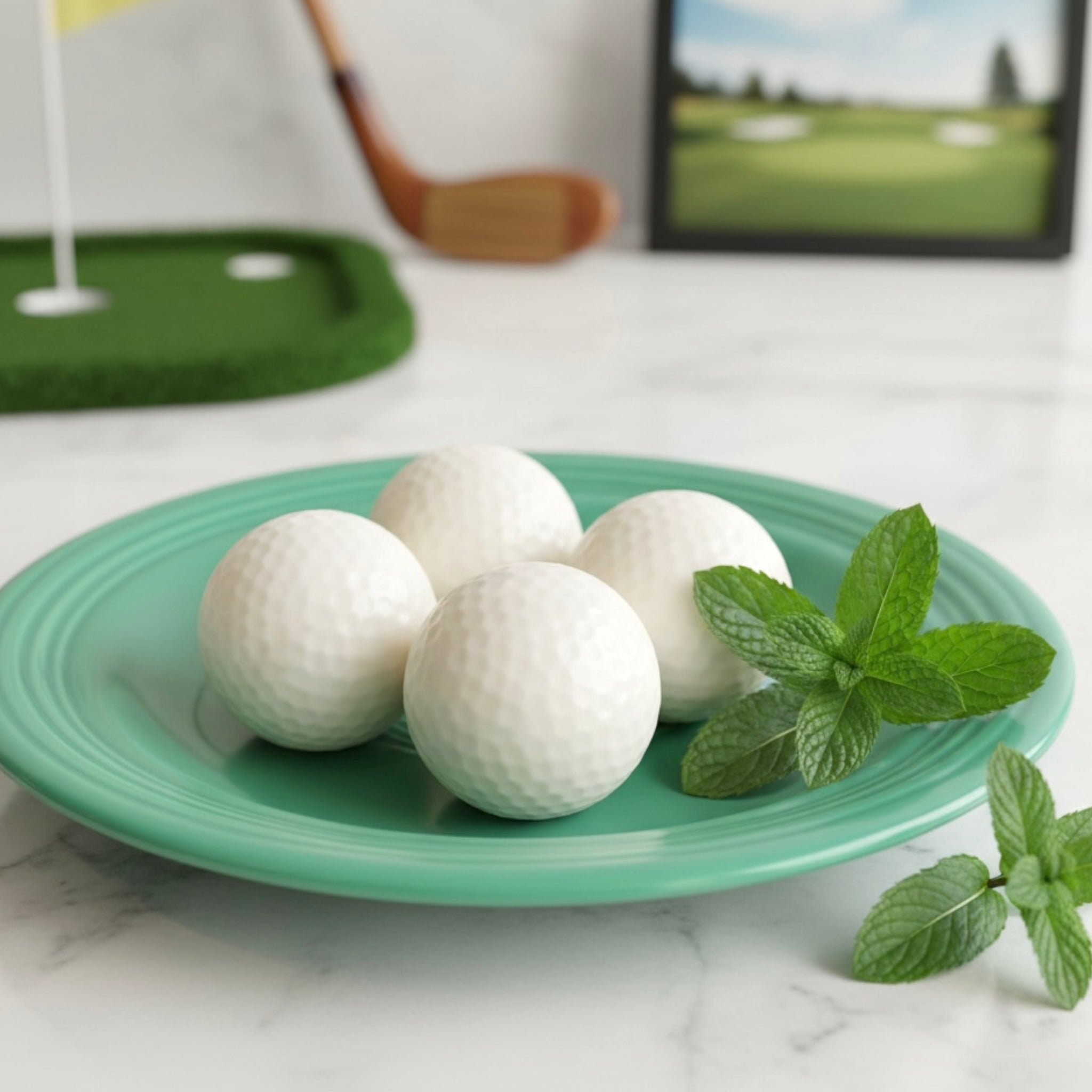 Peppermint Golf Ball Soap Set