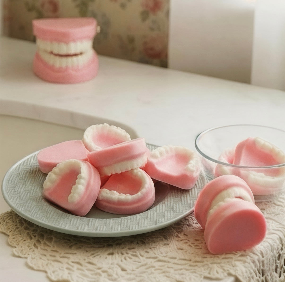 Peppermint Denture Soap Set