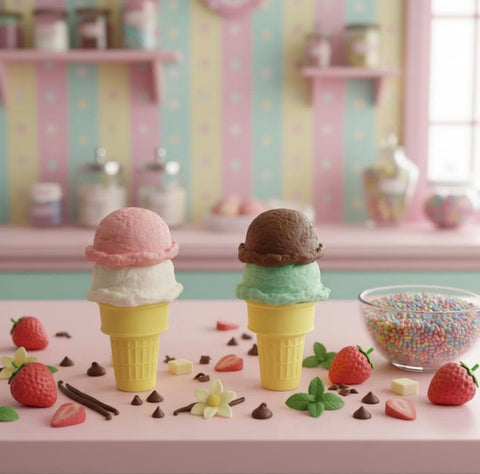 Double Scoop Ice Cream Cone Soap