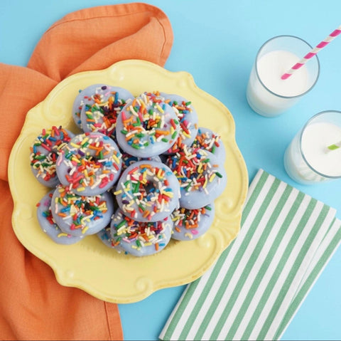 Mini Blue Sprinkle Doughnut Soap Set