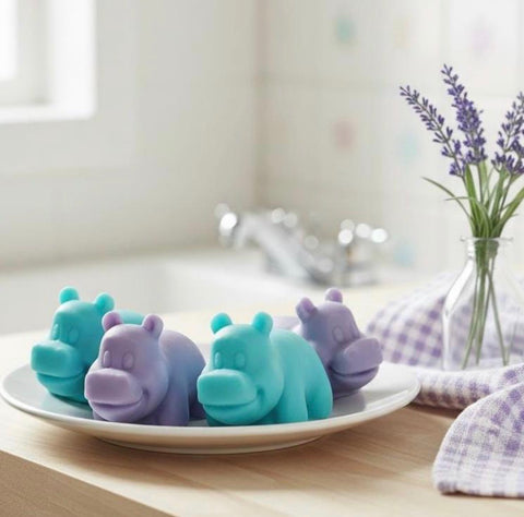 Lavender Hippo Soap Set