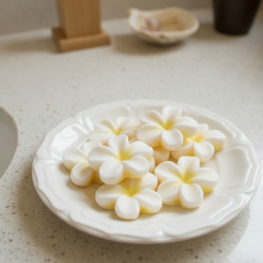 Beautiful Frangipani Flower Soap Set
