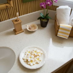 Beautiful Frangipani Flower Soap Set