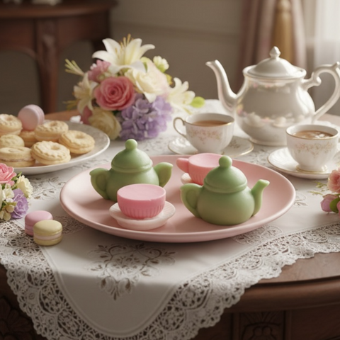 Green Apple Tea Party Soap Set