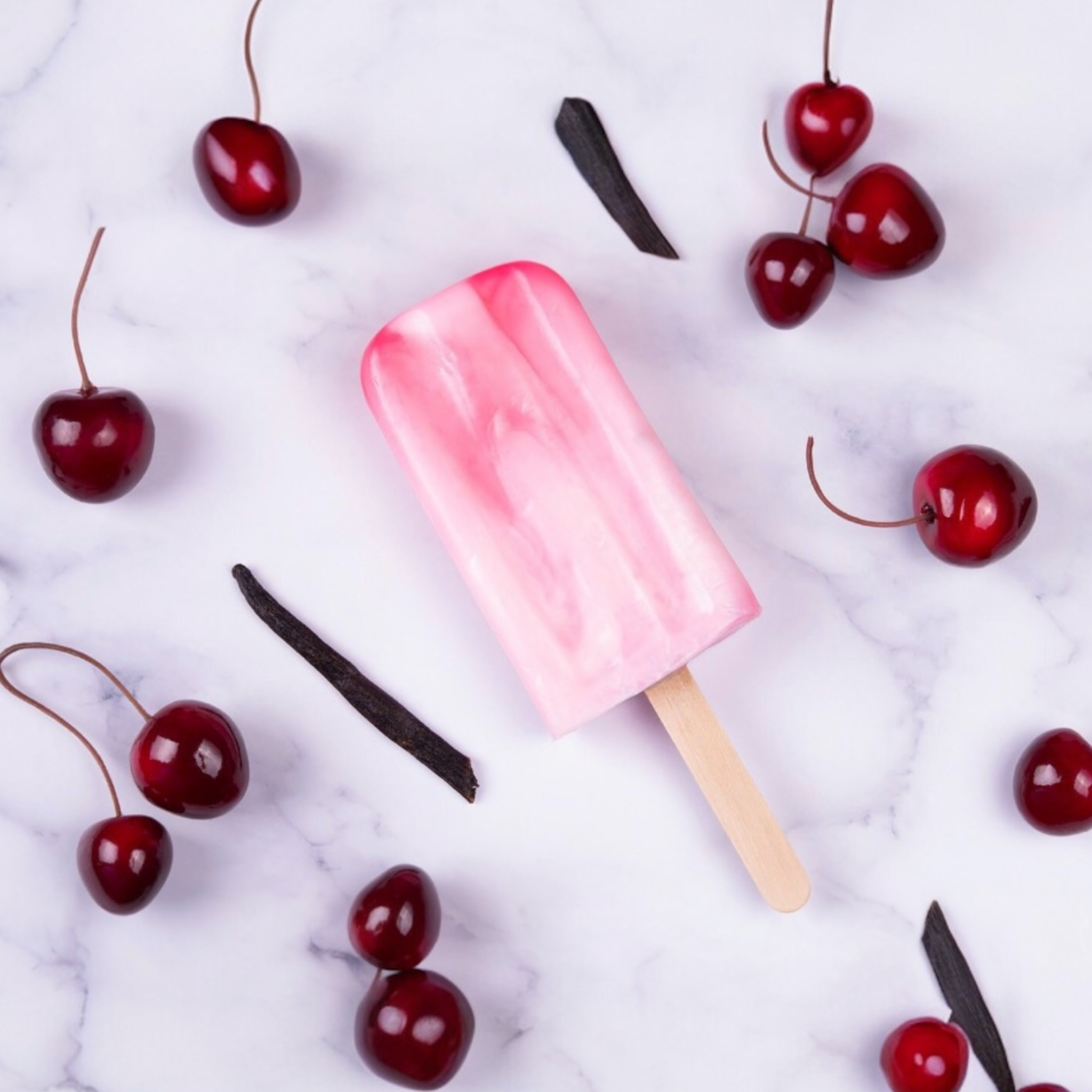 Cherry Vanilla Swirl Ice Cream Soap Pop