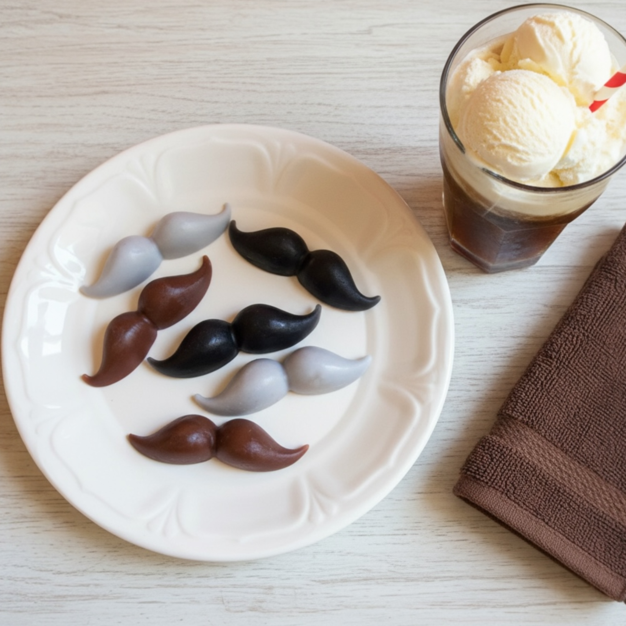 Mustache Soap Set
