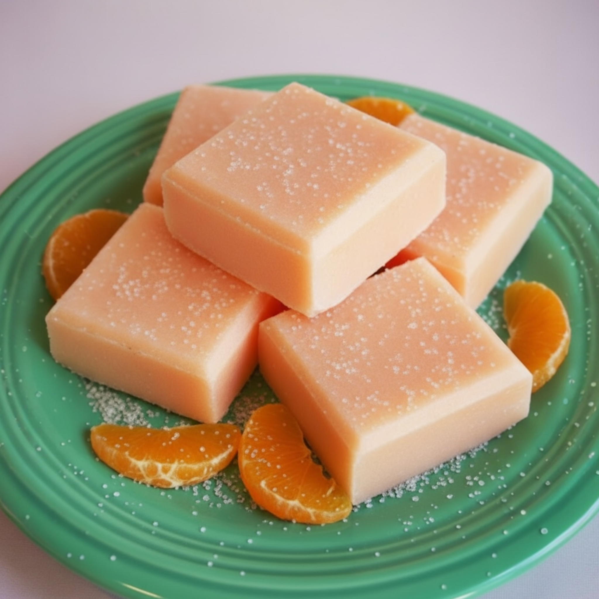 Orange Tangerine Solid Sugar Scrub Soap Bar