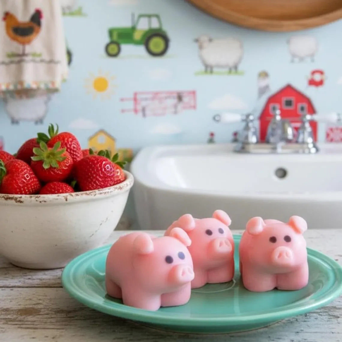 Strawberry Pig Soap