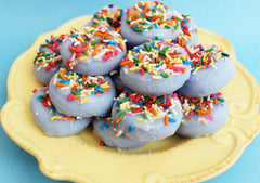 Mini Blue Sprinkle Doughnut Soap Set