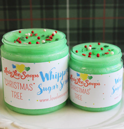 Christmas Tree Whipped Sugar Scrub