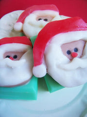 Candy Cane Santa Soap Bar