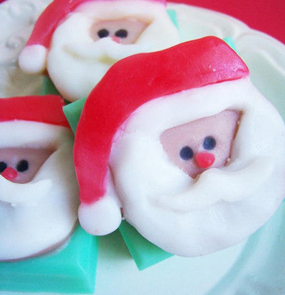 Candy Cane Santa Soap Bar